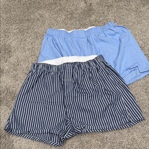 Roundtree & Yorke Navy Striped Boxers
